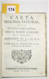 (BUENOS AIRES--1786.) San Alberto, José Antonio. Carta segunda pastoral ... dirige a los curas, tenientes y sacerdotes de su diocesis.